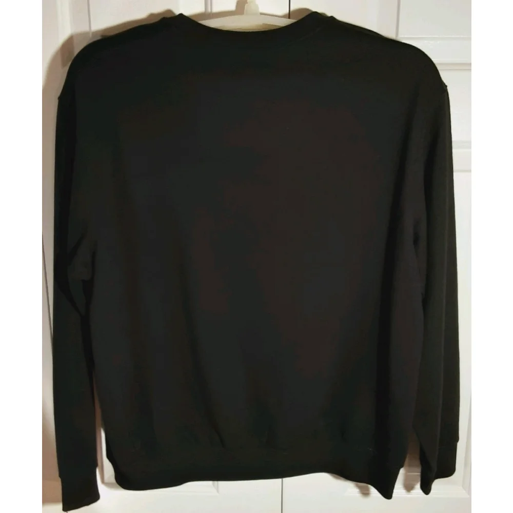 Disney Sweatshirt Womens 2X Black Nightmare Before Christmas Jack Sally Graphic - Picture 3 of 7